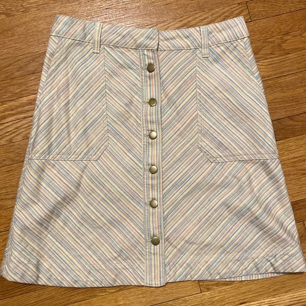 Anthropologie Pilcro and the letterpress multi color skirt